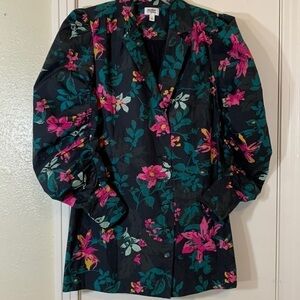 Beautiful EUC Signed Blake The Drop Statement Ruched Long Sleeve Blazer/Dress, S
